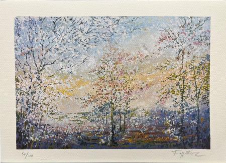 Art work by Gordon  Faggetter Inverno  - lithography paper 